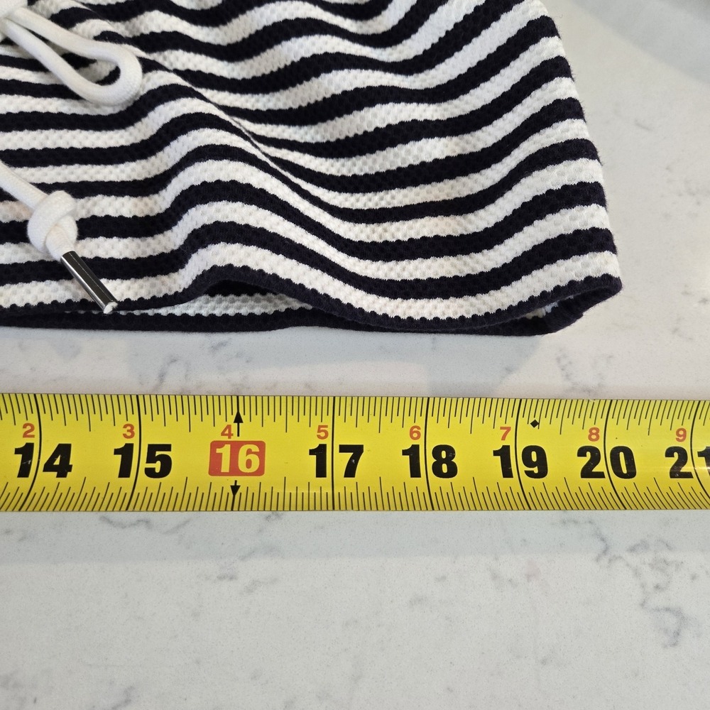 CAbi Jacket Womens M Navy Blue White Striped Nautical Harbour Workwear Casual - Picture 8 of 16